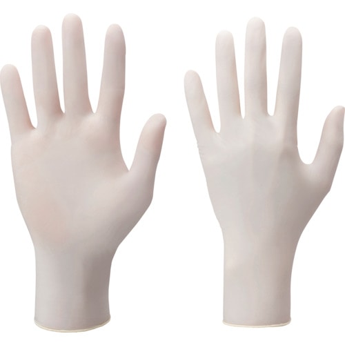 トラスコ中山 ショーワ 天然ゴム使い捨て手袋 ナイスハンドきれいな手つかいきりグローブ 天然ゴム 10枚入 Mサイズ(ご注文単位1箱)【直送品】