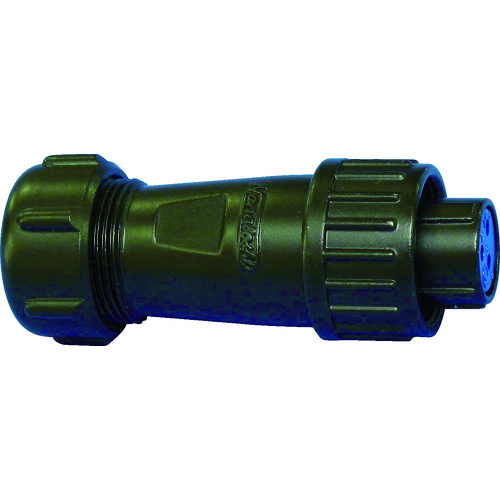 トラスコ中山 七星 防水メタルコネクタ NJW-16シリーズ 3極 PF8(ご注文単位1個)【直送品】