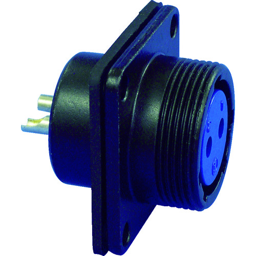 トラスコ中山 七星 防水メタルコネクタ NJW-20シリーズ 2極 RF(ご注文単位1個)【直送品】