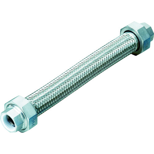 トラスコ中山 NFK シールコートユニオン式フレキシブルホース(無溶接式) ユニオンSUS304(ALLSUS304) 15A×300L(ご注文単位1本)【直送品】