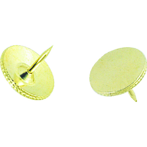 >トラスコ中山 サンケー 二重鋲(130本入) ゴールド(ご注文単位1ケース)【直送品】