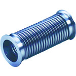 トラスコ中山 NFK KFフランジ式真空フレキシブルホース 継手SUS304(チューブSUS316L) KF16×500L（ご注文単位1本）【直送品】