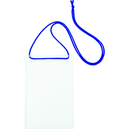 トラスコ中山 OP 簡易吊り下げ名札 ハガキサイズ 10枚 青(ご注文単位1袋)【直送品】