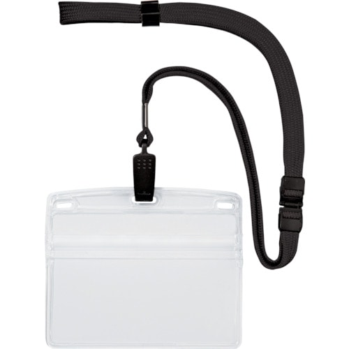 トラスコ中山 OP 吊下げ名札 特大サイズ 10枚 黒(ご注文単位1袋)【直送品】