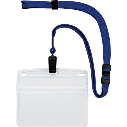 トラスコ中山 OP 吊下げ名札 特大サイズ 10枚 青(ご注文単位1袋)【直送品】