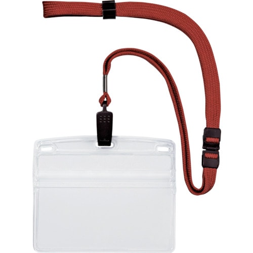 トラスコ中山 OP 吊下げ名札 特大サイズ 10枚 赤(ご注文単位1袋)【直送品】