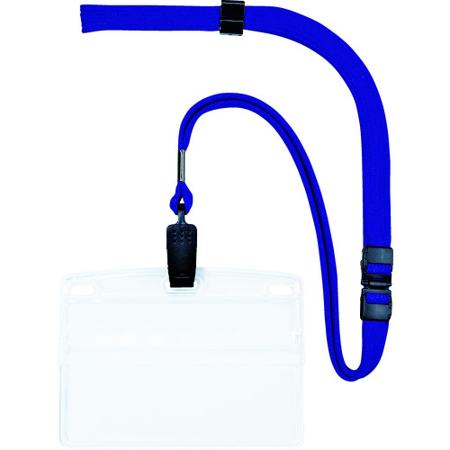 トラスコ中山 OP 吊り下げ名札 名刺サイズ 10枚 青(ご注文単位1袋)【直送品】