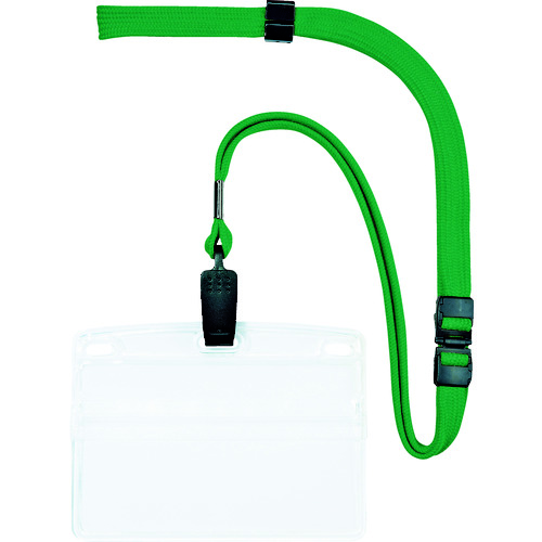 トラスコ中山 OP 吊り下げ名札 名刺サイズ 10枚 緑(ご注文単位1袋)【直送品】