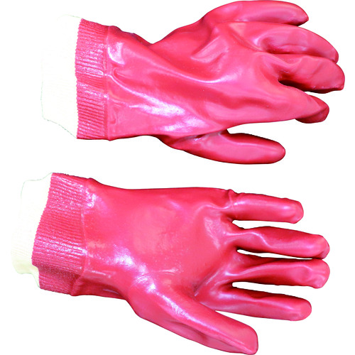 トラスコ中山 ミエローブ 塩化ビニール手袋(裏布付) NO.200茶 L(ご注文単位1組)【直送品】