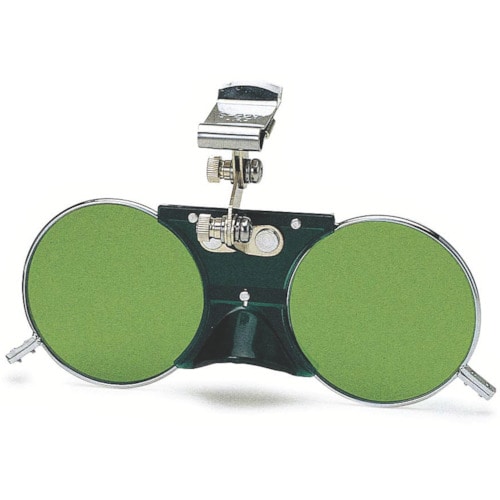 トラスコ中山 YAMAMOTO 二眼型遮光めがね レンズ色グリーン(ご注文単位1個)【直送品】