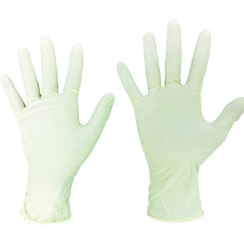 トラスコ中山 オカモト ぴったりゴム手袋 S (100枚入)(ご注文単位1箱)【直送品】