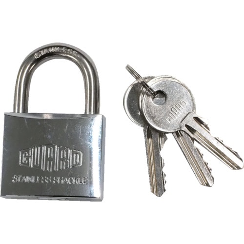 トラスコ中山 ガード ステンレスシャックル南京錠 50mm NO.5000-50(ご注文単位1セット)【直送品】