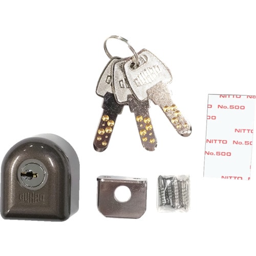 トラスコ中山 ガード 外開き用補助錠 ぼー犯錠 面付タイプ NO.550M(ご注文単位1セット)【直送品】