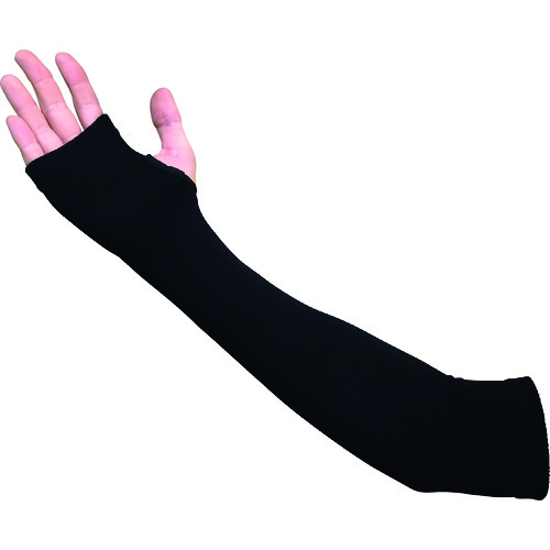 トラスコ中山 ミエローブ 女性用アームカバー エアリー ブラック(ご注文単位1組)【直送品】