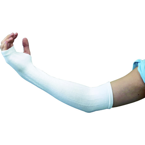 トラスコ中山 ミエローブ 女性用アームカバー エアリー ホワイト(ご注文単位1組)【直送品】