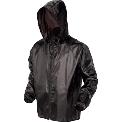 トラスコ中山 喜多 フルジップヤッケ(シャドウプリント) ブラック(ドット柄) LL(ご注文単位1着)【直送品】