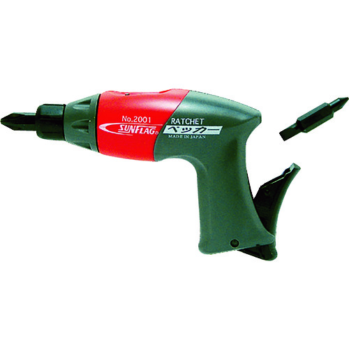 トラスコ中山 サンフラッグ ペッカーラチェットドライバー(ご注文単位1セット)【直送品】