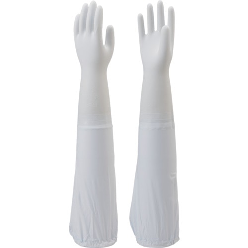 トラスコ中山 ショーワ 腕カバー付手袋薄手 No240 ホワイト Lサイズ(ご注文単位1組)【直送品】
