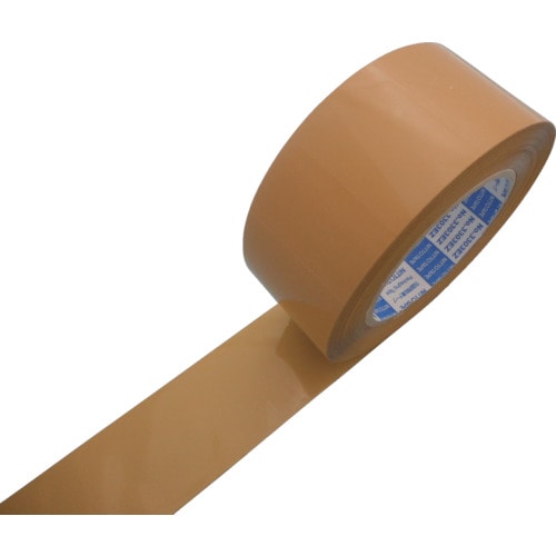 トラスコ中山 日東電工ベースマテリアル 包装用OPP粘着テープ EZダンプロン No.3303EZ 50mm×100m 段ボール色(ご注文単位5巻)【直送品】