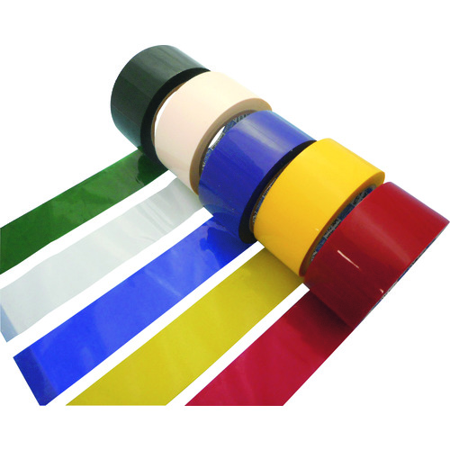 トラスコ中山 日東エルマテ 包装用OPP粘着テープ ダンプロンカラー No.375D 50mm×50m レッド(ご注文単位1巻)【直送品】