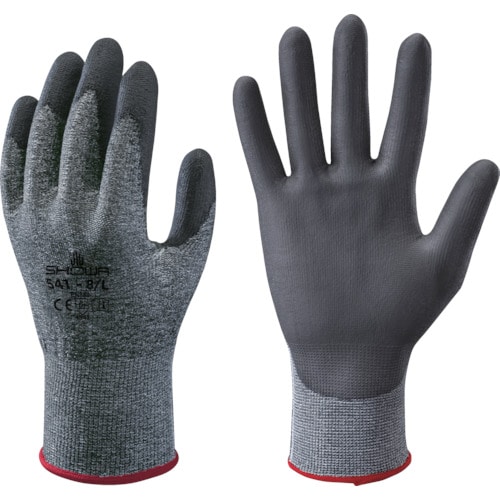 トラスコ中山 ショーワ 耐切創手袋 No541ケミスターパーム手袋 ブラック Lサイズ(ご注文単位1組)【直送品】