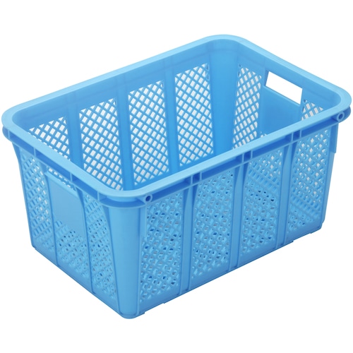 トラスコ中山 リス メッシュコンテナ 130446 プラスケットNo.550本体44Lブルー金具なし 青（ご注文単位1個）【直送品】