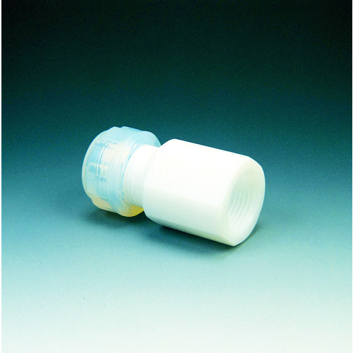 トラスコ中山 フロンケミカル フッ素樹脂 ハーフメスジョイントI型6φ×RC1/4(ご注文単位1個)【直送品】