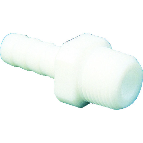 トラスコ中山 フロンケミカル PTFE ハーフオスチューブジョイント 竹の子外径6φ×R1/4(ご注文単位1個)【直送品】