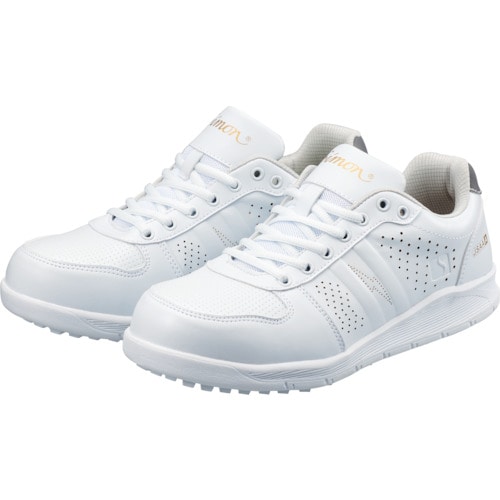 トラスコ中山 シモン 耐滑静電プロスニーカー 22.5cm ホワイト 115-3104(ご注文単位1足)【直送品】