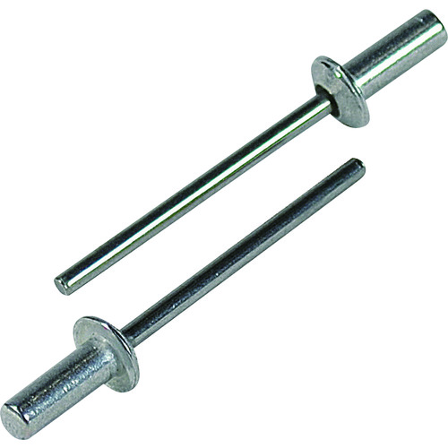 トラスコ中山 エビ ブラインドリベット(シールドタイプ) アルミニウム/スティール製 6-5(25本入) エコパック(ご注文単位1パック)【直送品】