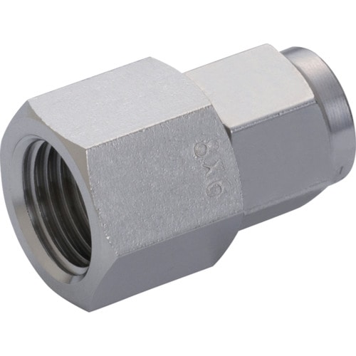 トラスコ中山 ピスコ SUS316チューブフィッティング メスストレート(ご注文単位1個)【直送品】