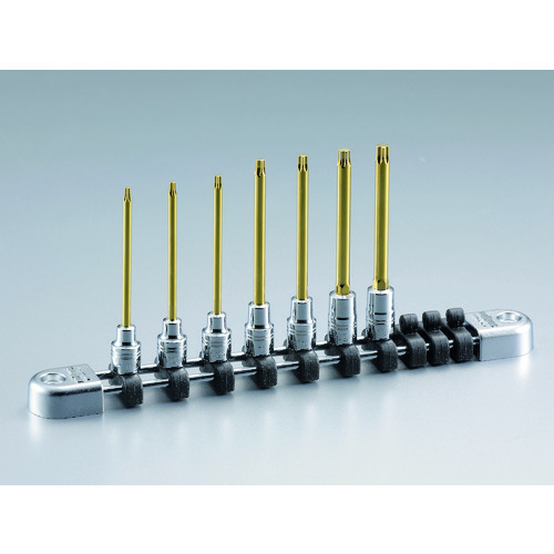 トラスコ中山 ネプロス 6.3ロングトルクスビットセット(7コ組)(ご注文単位1セット)【直送品】