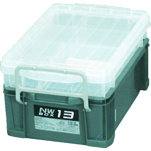 トラスコ中山 JEJアステージ NWボックス#13 グレー(ご注文単位1個)【直送品】