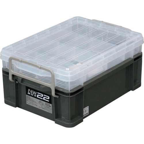 トラスコ中山 JEJアステージ NWボックス#22 グレー(ご注文単位1個)【直送品】