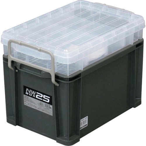 トラスコ中山 JEJアステージ NWボックス#25 グレー(ご注文単位1個)【直送品】