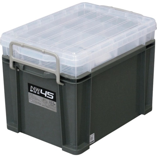 トラスコ中山 JEJアステージ NWボックス#45 グレー(ご注文単位1個)【直送品】