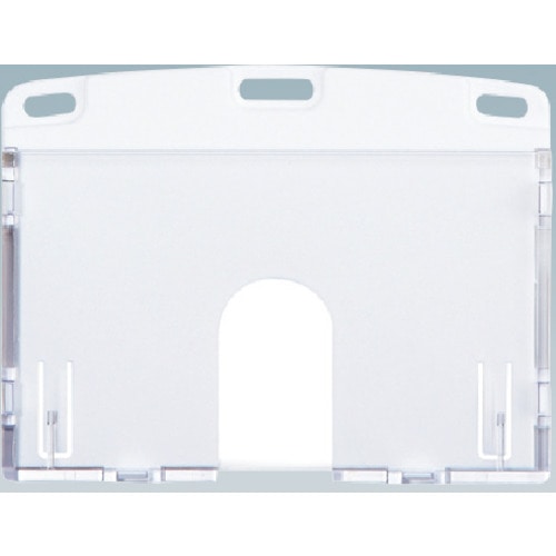 トラスコ中山 OP 名札用ケース ハードタイプ IDカード/ヨコ名刺 1枚 白(ご注文単位10枚)【直送品】