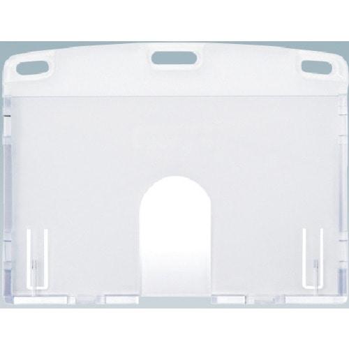 トラスコ中山 OP 名札用ケース ハードタイプ IDカード/ヨコ名刺 (10枚入)(ご注文単位1袋)【直送品】