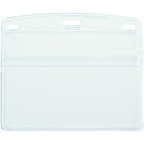 トラスコ中山 OP 名札用ケース ソフトタイプ ヨコ特大 10枚(ご注文単位1袋)【直送品】