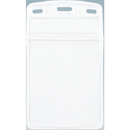 トラスコ中山 OP 名札用ケース ソフトタイプ タテ名刺 (10枚入)(ご注文単位1袋)【直送品】