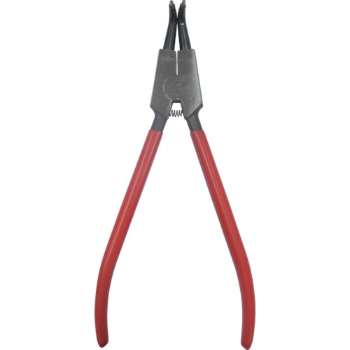トラスコ中山 エビ スナップリングプライヤー 軸用・曲爪 全長230mm(ご注文単位1個)【直送品】