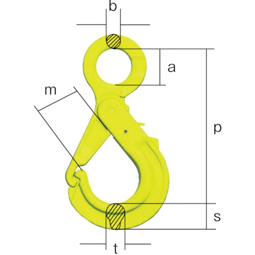 トラスコ中山 マーテック グリップラッチフック OBK-6(ご注文単位1個)【直送品】