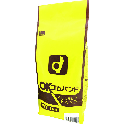 トラスコ中山 オカモト ゴムバンド 1kg袋入 NO.410(ご注文単位1袋)【直送品】