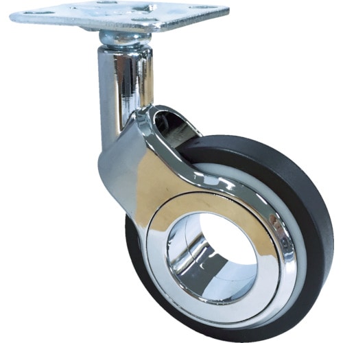 トラスコ中山 SAMSONG デザインキャスター「Olym」 プレート 自在 75mm(ご注文単位1個)【直送品】