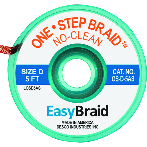 トラスコ中山 DESCO ハンダ吸取り線 ワンステップ 162-4153(ご注文単位1パック)【直送品】