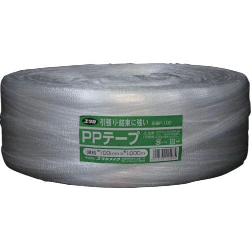 トラスコ中山 ユタカメイク 荷造り紐 PPゴールド平テープ 100mm×1000m(ご注文単位5巻)【直送品】