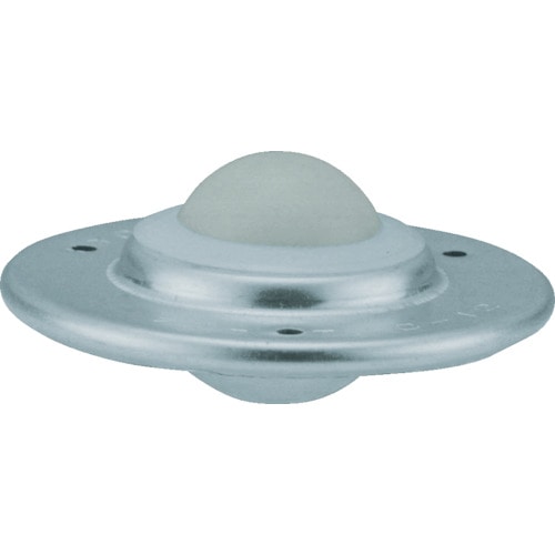 トラスコ中山 FREEBEAR ボールキャスター フリーベア プレス成型品上向き用 メインボール樹脂製 P-12 500-5809(ご注文単位1個)【直送品】