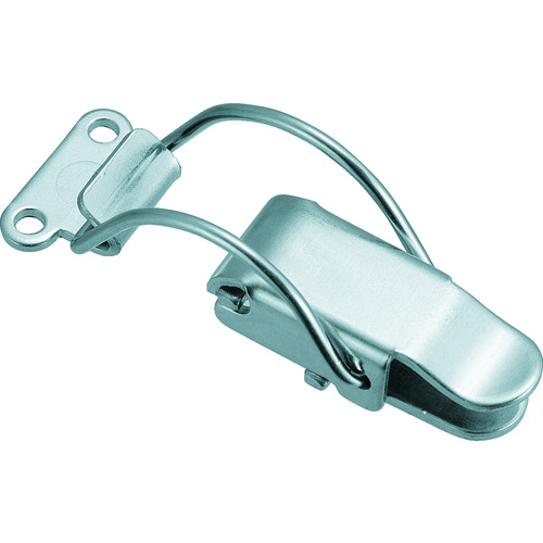 トラスコ中山 TRUSCO パッチン錠 曲線アームタイプ・スチール製 (4個入)(ご注文単位1パック)【直送品】