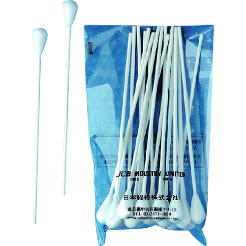 トラスコ中山 JCB 工業用綿棒P1512-20 (20本入)(ご注文単位1袋)【直送品】