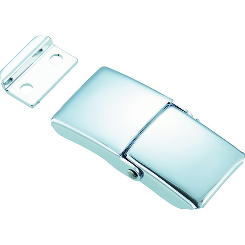 トラスコ中山 TRUSCO パッチン錠 ラッチタイプ・スチール製 2個入(ご注文単位1パック)【直送品】